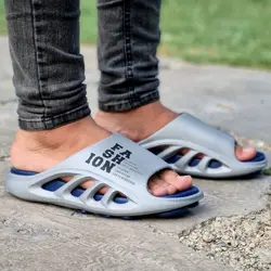 دمپایی مردانه و پسرانه مدل آمازونی – راحت و شیک با زیره اربولینگ رنگ طوسی، مدرن، ارسال رایگان.