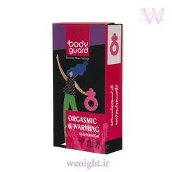 ژل لوبریکانت ارگاسم و گرم کننده بادیگارد مدل ORGASMIC WARMING - آرایشی بهداشتی وی نایت