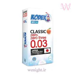 قیمت خرید کاندوم نازک کدکس 003 مدل هلو - فروشگاه وی نایت