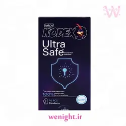 خرید و قیمت کاندوم اولترا سیف کدکس ultra safe بسته 10 عددی
