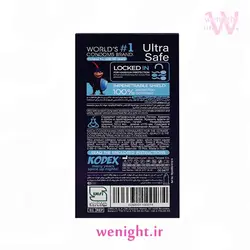 خرید و قیمت کاندوم اولترا سیف کدکس ultra safe بسته 10 عددی