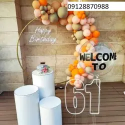 بادکنک آرایی تولد طرح پاییزه