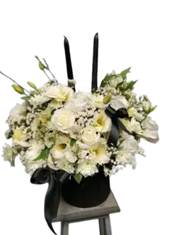 باکس گل ترحیم و تسلیت - فروشگاه گل هارمونی کرج