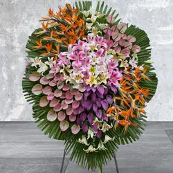 تاج گل تبریک ۱ طبقه بزرگ کد ۳۰۹