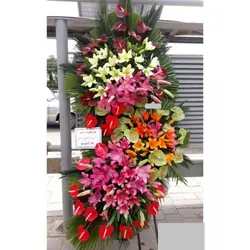 تاج گل تبریک افتتاحیه آرایشگاه زنانه t28