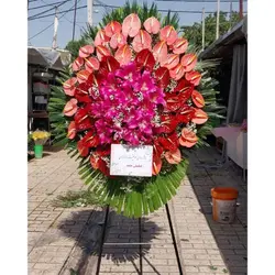 تاج گل تبریک بابت افتتاحیه کافه t39