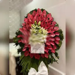 تاج گل تبریک و قدردانی کد 1020