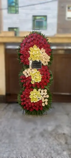 تاج گل ترحیم_41042 - گل پارسیان