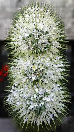 تاج گل ترحیم_41065 - گل پارسیان