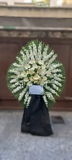 تاج گل ترحیم_41067 - گل پارسیان