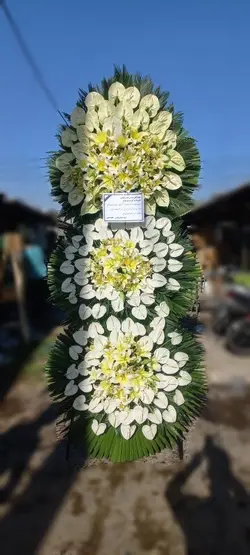 تاج گل ترحیم_41069 - گل پارسیان