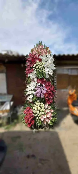 تاج گل ترحیم_41079 - گل پارسیان