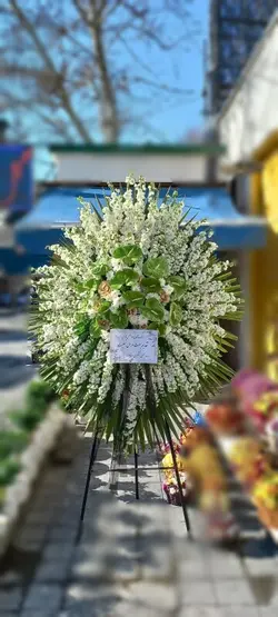 تاج گل ترحیم_41106 - گل پارسیان