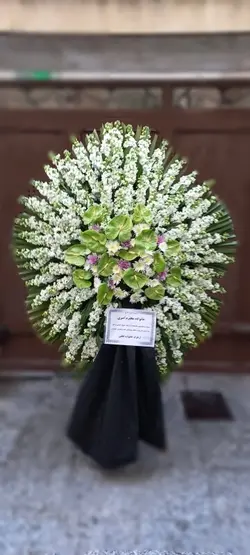 تاج گل ترحیم_41109 - گل پارسیان