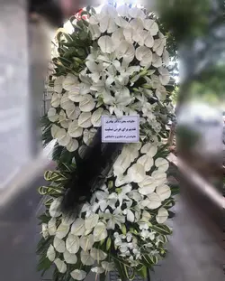 تاج گل ترحیم_41110 - گل پارسیان