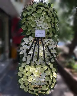 تاج گل ترحیم_41135 - گل پارسیان