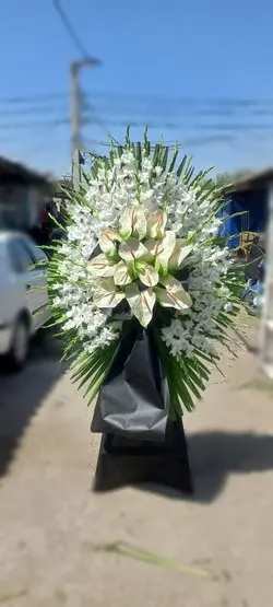 تاج گل ترحیم_41142 - گل پارسیان