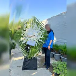 تاج گل ختم یک طبقه 546