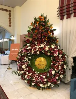 تاج گل مدل یک طبقه حلقه بزرگ