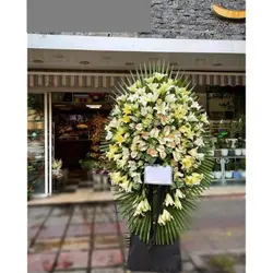 خرید تاج گل ارسال به مسجد حضرت ابوالفضل کوی کارمندان کرج t1251