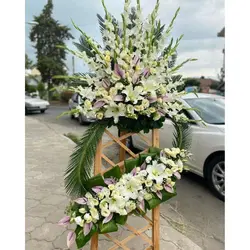 خرید تاج گل از گل فروشی شهرک شریعتی تهران t2433