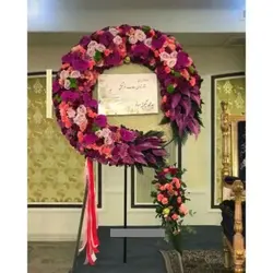 خرید تاج گل از گل فروشی کوچه بیست و هشتم تهران t2692