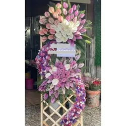 خرید تاج گل از گل فروشی محله حسن آباد تهران t2862