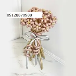 دسته گل بادکنکی طلایی