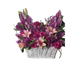 سبد گل ایزدیار - فروشگاه آنلاین گل| تاج گل|باکس گل|دسته گل|سبد گل