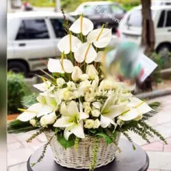 سبد گل ترحیم وتسلیت شماره179