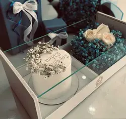 سفارش اینترنتی کیک تولد و باکس گل 3026