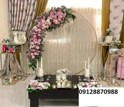 گل آرایی پشت عروس بله برون 728