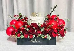 گل و کیک تولد برای سورپرایز تولد 3023