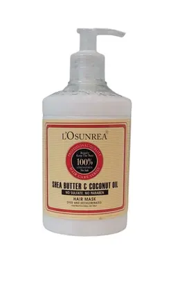 ماسک مو بدون سولفات لونسریا حاوی روغن (شی باتر و نارگیل)۵۰۰میل