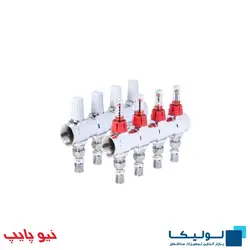 کلکتور ترموستاتیک رفت و برگشت فلومتر دار پرسی سایز 16 * 1