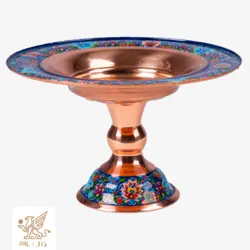 شیرینی خوری مس و پرداز لب صاف قلمزنی سایز 20