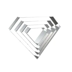 کاتر استیل طرح الماس 5تایی - خوش سیرت