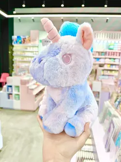 عروسک اسب تک شاخ( یونیکورن) ابرنگی خوابیده