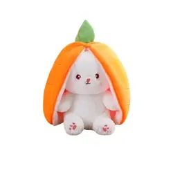 عروسک خرگوش سوپرایزی توت فرنگی سایز 25 سانتی تا 30 سانتی