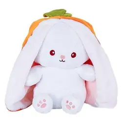 عروسک خرگوش سوپرایزی توت فرنگی سایز 25 سانتی تا 30 سانتی