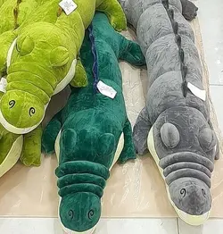 عروسک کروکودیل خوابیده (80 سانتیمتر) نانو اورجینال ضد حساسیت