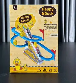 اسباب بازی موزیکال چراغدار مدل جوجه اردک و سرسره