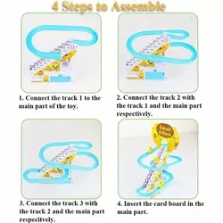 اسباب بازی موزیکال چراغدار مدل جوجه اردک و سرسره