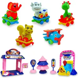 قطار موزیکال طرح بابانوئل و حیوانات