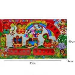 قطار حیوانات موزیکال چراغدار سایز بزرگ