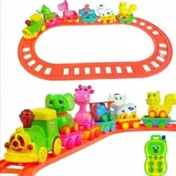 قطار حیوانات موزیکال چراغدار سایز بزرگ