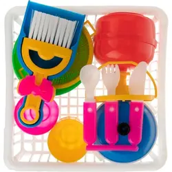 ست اسباب بازی سرویس آشپزخانه مدل گل خانم متوسط