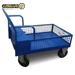 ترولی گاری دستی باکس دار سفارشی چرخ دایکاست - کد 612