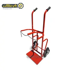 چرخ دستی حمل کپسول 2 قلو حفاظ دار پله رو - کد 524