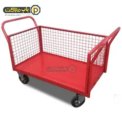 گاری دستی ترولی سفارشی دو دسته فنس دار کد-616